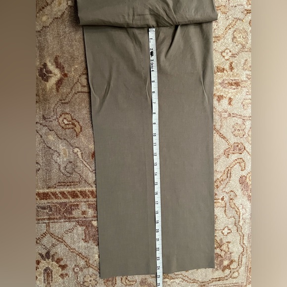 Theory Womens Belt Crop Pants Wide Leg Size 6 Tan Linen Blend - Picture 7 of 10